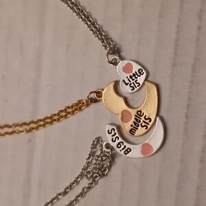 4/$80 New "Sisters" Necklaces - Set of 3